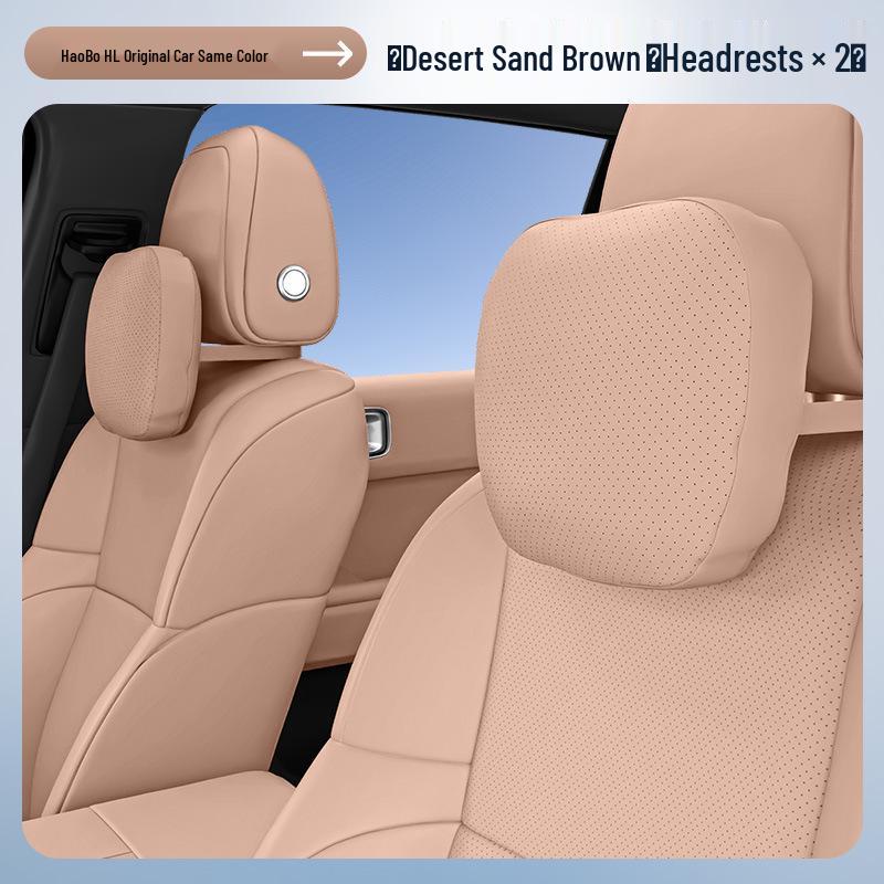 Essential Car Interior Set: Haobo HL Headrest, Lumbar Support, Neck & Waist Protection.