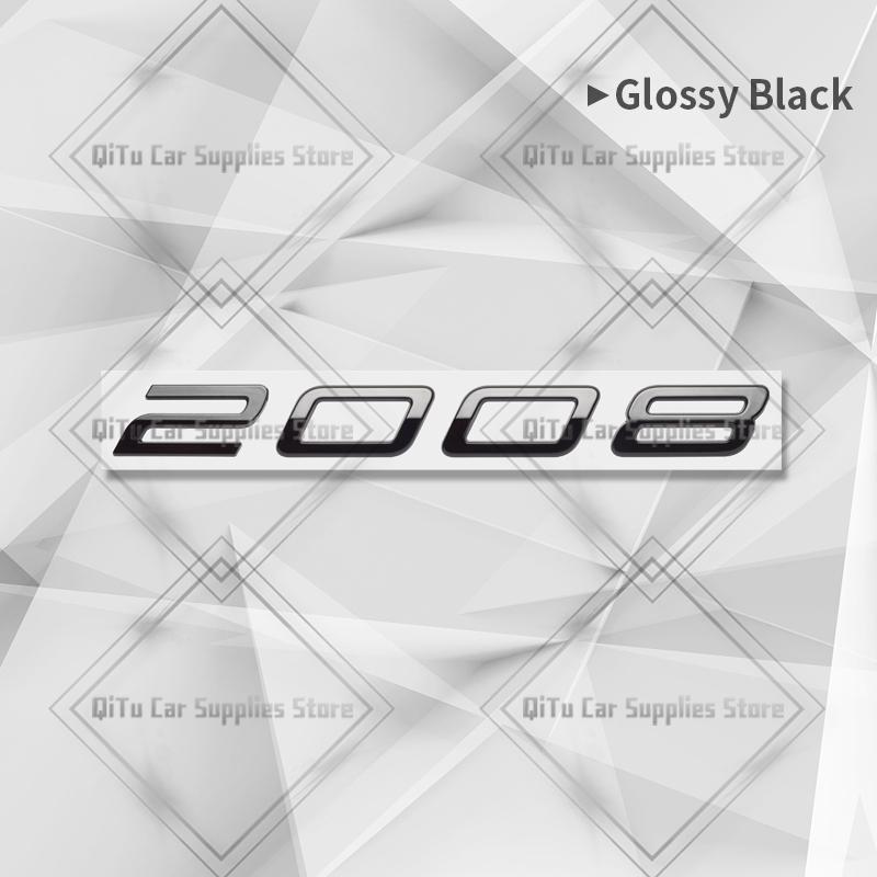 Zinc Alloy For 5008 2008 3008 GT Line 2025 New Model Letter BDJNSZ4 Badge Car Body Trunk Fender Adhensive Emblem 3D Decal Sticker