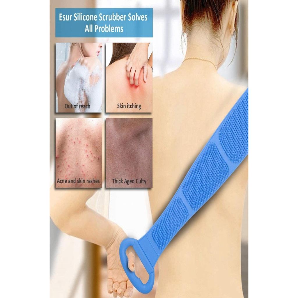 Двусторонний силиконовый скраб для ванны с массажным эффектом Силиконовая мочалка для душа Скраб для спины Щетка с массажным эффектом