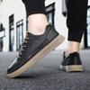 Модные повседневные кроссовки из вулканизированной кожи для мужчин, новые черные кроссовки для мужчин, корейская мода, предложение, законные предложения, модные социальные распродажи, слипоны