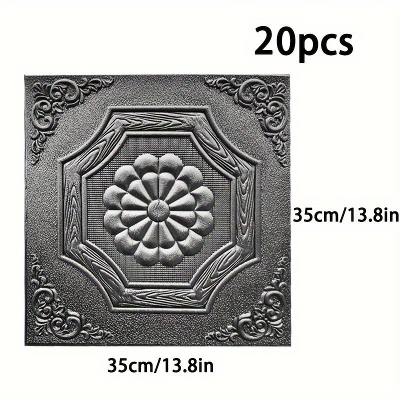 3D белые настенные панели в европейском стиле 10/20 шт. самоклеящиеся наклейки для предотвращения столкновений толщиной 0,2 дюйма современный дизайн стены дома обновление144