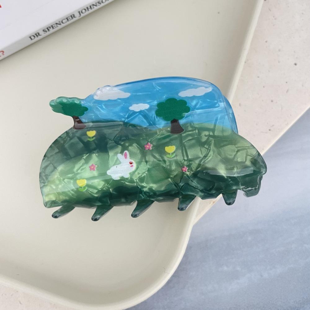 Summer Acetate Hair Clip Spring Special-shaped Grab Clip Cute Four Seasons Hair Claw  Girls