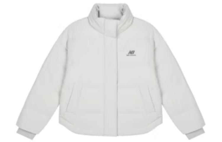 New Balance Женские белые парки с воротником-стойкой AWJ23331-CIC