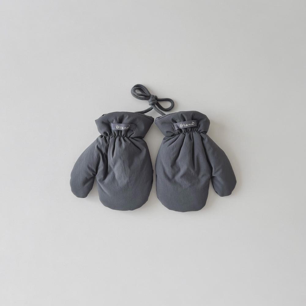 Fashion Baby Mittens Cute Floral Print Lace Winter Mittens for Girl Warm Plush Lined Thermal Toddler Kids Mittens