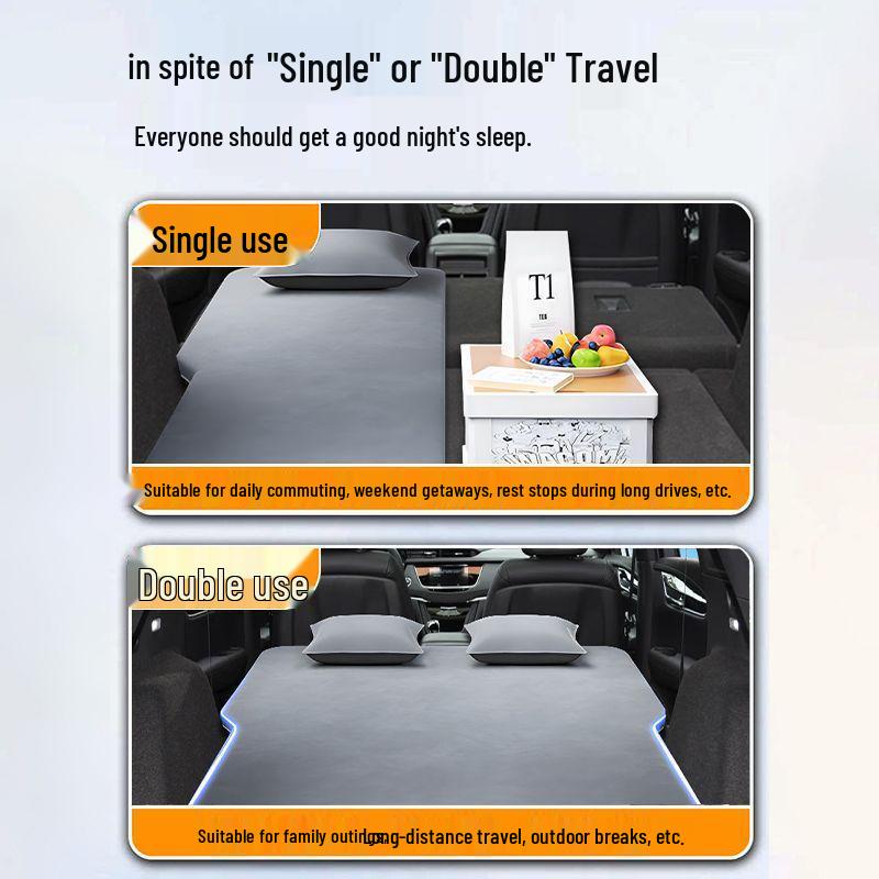 Cadillac XT5 SUV Inflatable Rear Seat Mattress for Trunk Sleeping and Camping