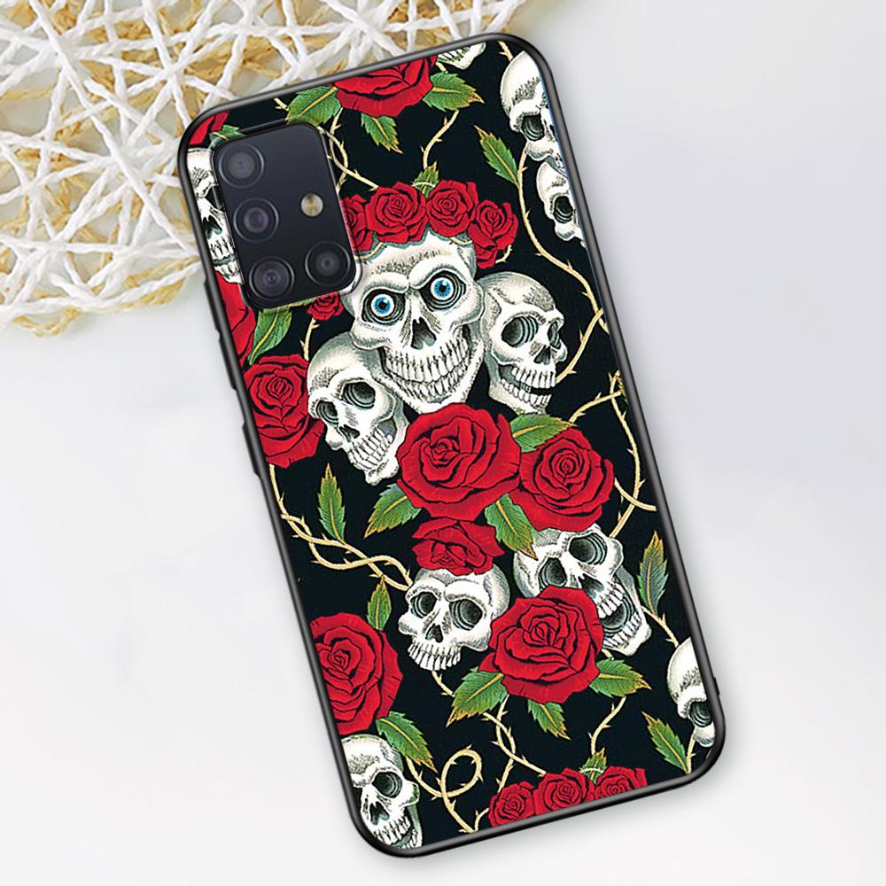 Чехол-череп Жнеца Скелет для Samsung Galaxy A52 A12 A53 A51 A32 A21s A22 A31 A72 A02s A13 5G A11 A41 A03s ТПУ Чехол для телефона