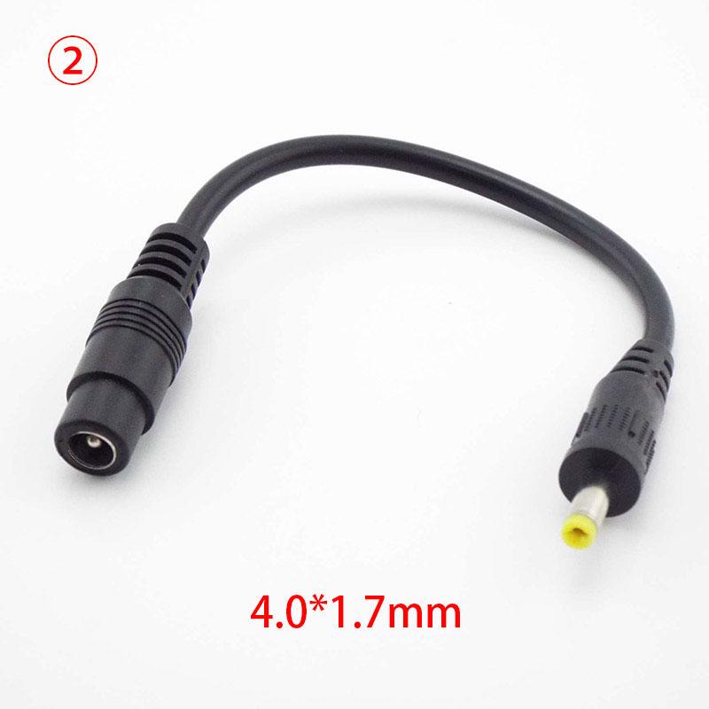 5.5x2.1mm DC Female To 5.5 3.5 4.0 Male Connector 5.5 2.1 5.5x2.5 3.5x1.35mm 4.0x1.7mm Type C Cable Cord Converter Extend Plug
