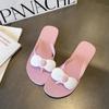 Flip-flops Ladies Summer Personality Trend Sandals and Slippers Summer Outer Wear Slippers Women's Non-slip Beach Shoes Clip Feet
