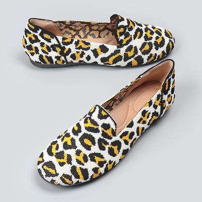 Новые туфли-лодочки с круглым носком, вязаные, тканые, женские туфли, плоская подошва, летящие тканые туфли-бини, женские