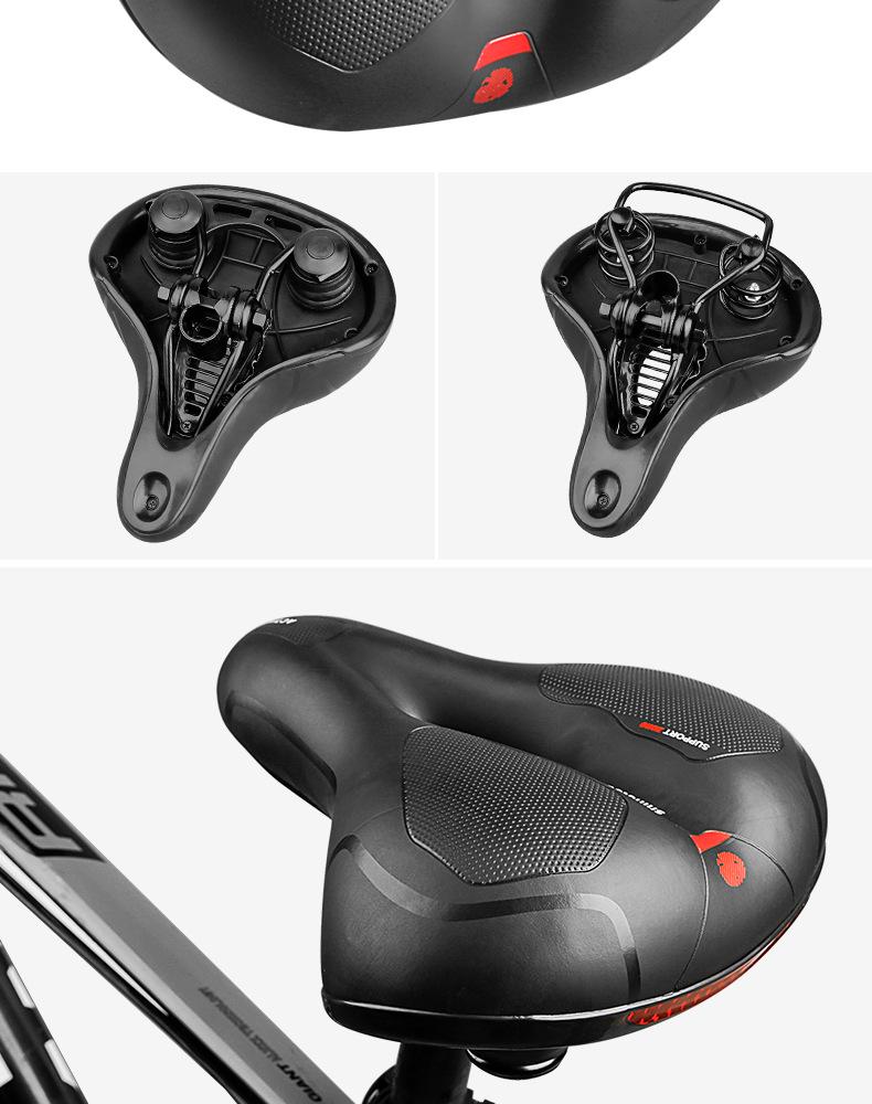 Universal Super Soft Silicone Bicycle Saddle with Shock Absorption - Mountain Bike Seat for Men and Women