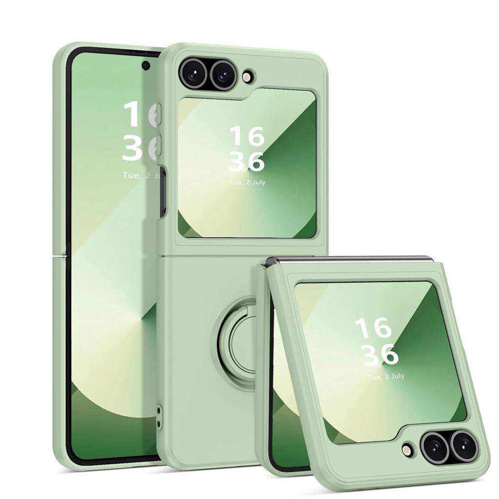 Чехол-кольцо для Samsung Z Flip 7 Магнитный Жидкий силикон Чехлы для Samsung Galaxy Z Flip 3 5 6 ZFlip 4 ZFlip5 Мягкая крышка