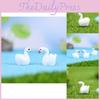 Charming Resin Swan Figurine For Miniature Gardens And Succulent Decorations