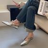 Pointed Toe Women's Slippers Summer Fashion Shallow Mouth Women's Mules Comfortable Wear Outside Ladies One Word Drag