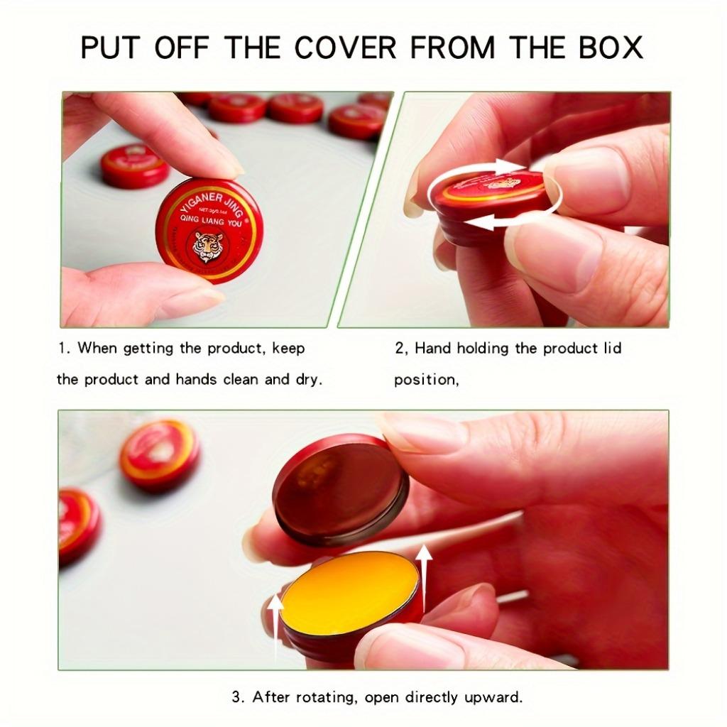 20 шт. бальзама Qingliangyou Tiger Head Balm, портативный и легко наносимый увлажняющий крем для губ для сухих губ, стойкий и питательный, по 3 г каждый