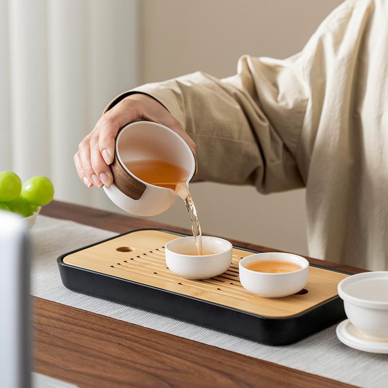 Портативные дорожные наборы посуды для чая Kung Fu Tea Maker Kuaike Чашка На открытом воздухе Портативный Мини Роскошный Праздничный Подарок Набор для чая