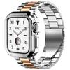 Ремешок из нержавеющей стали для Apple Watch Ultra 49 мм 10 46 мм 42 мм Чехол+ремешок из ТПУ для Iwatch 9 8 7 6 5 4 45 мм 44 мм 41 мм 40 мм Браслет