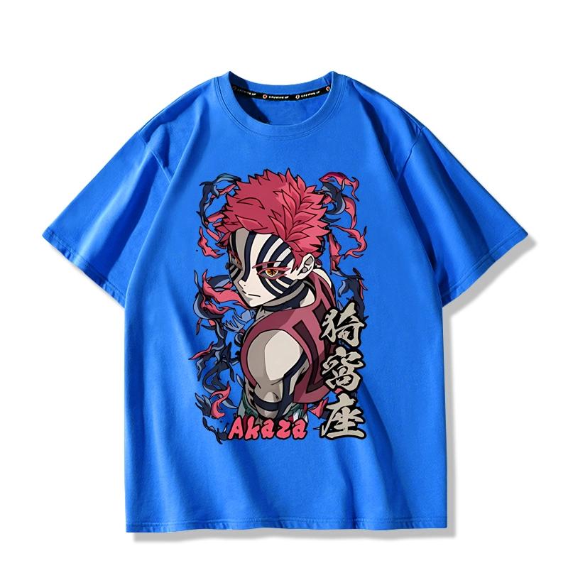 Коллаборация Kimetsu No Yaiba Мужская, Двенадцать Демонов, Луна Луны, Демон Ивоза, Аниме Футболка с коротким рукавом для мужчин