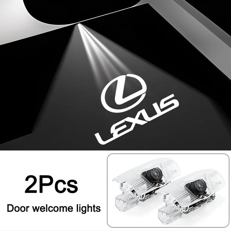 Car Stickers HD Car Door Lamp Projector Car Badge Welcome Light For Lexus F SPORT RX330 IS250 Ct200h ES300h RX350 IS300h RX450h
