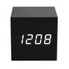 Wooden LED Alarm Clock Despertador Temperature Sounds Control LED Display Electronic Desktop Digital Table Clocks