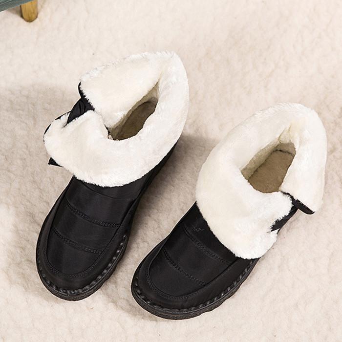 Зимняя теплая хлопковая обувь, уличные водонепроницаемые нескользящие женские ботинки