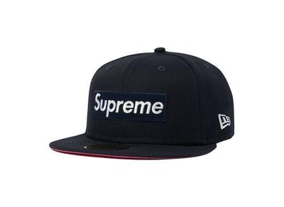 Supreme No Comp Box Logo New Era Темно-синий