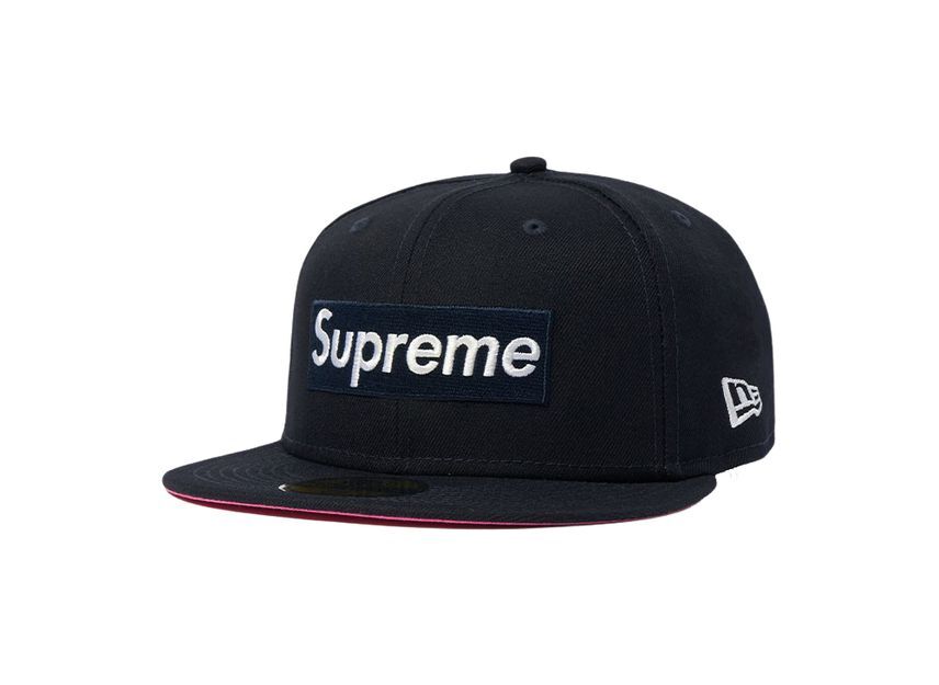 Supreme No Comp Box Logo New Era Темно-синий