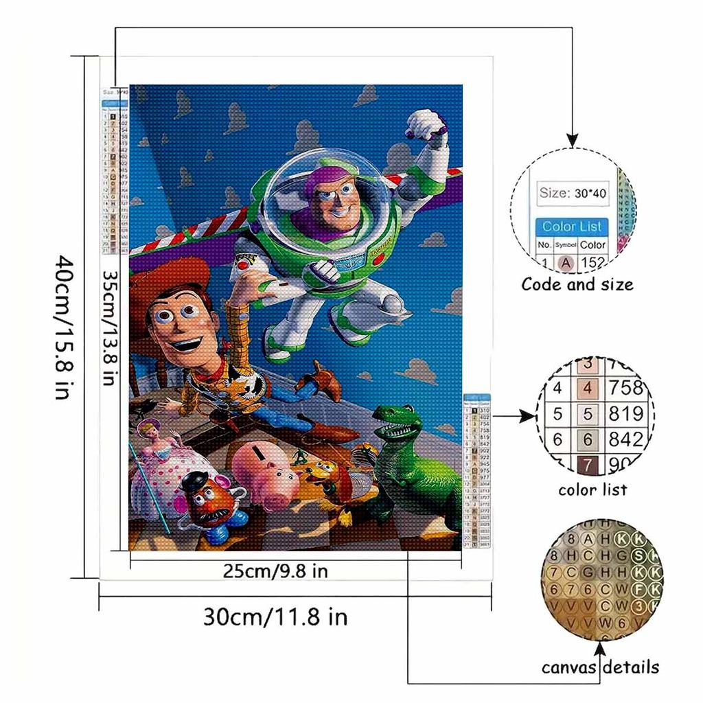 DIY Diamond Painting The Joy of Toys Cross Stitch Kit Mosaic Art Diamond Painting Full Circle Diamond Home Decoration