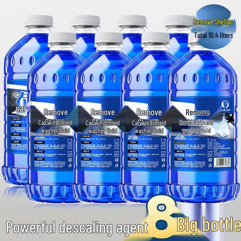 All-Season Glass Stain & Oil Film Remover: Universal, Concentrated Windshield Washer Fluid, Antifreeze to -40°C for Car Use