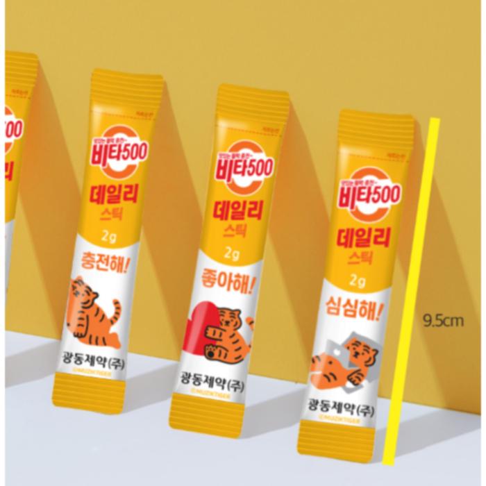 [Kwangdong] Vita500 Мультивитаминный ежедневный стик 2 г x 180 упаковок, 360 г