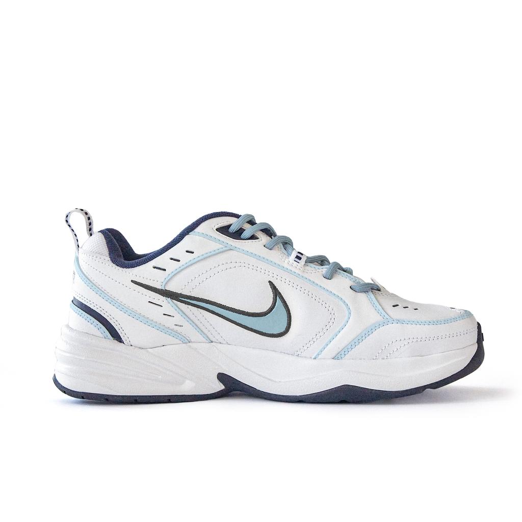 Nike Air Monarch 4 Нескользящие Износостойкие Низкие Массивные Кроссовки Унисекс Белый Синий 415445-102 (Команда746-)