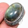 Натуральный камень Лабрадорит Кольцо из стерлингового серебра 925 пробы Размер 7 AR-16591