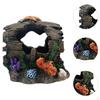 Aquarium Decorations Rock Cave House Fish Garden Pond Hiding Place Statue Resin Landscaping Broken