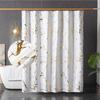 25Style Luxury Abstract Marbling Shower Curtains Geometric Stripes Drapes For Bathroom Accessories Set Bathtub Curtain With Hooks Waterproof
