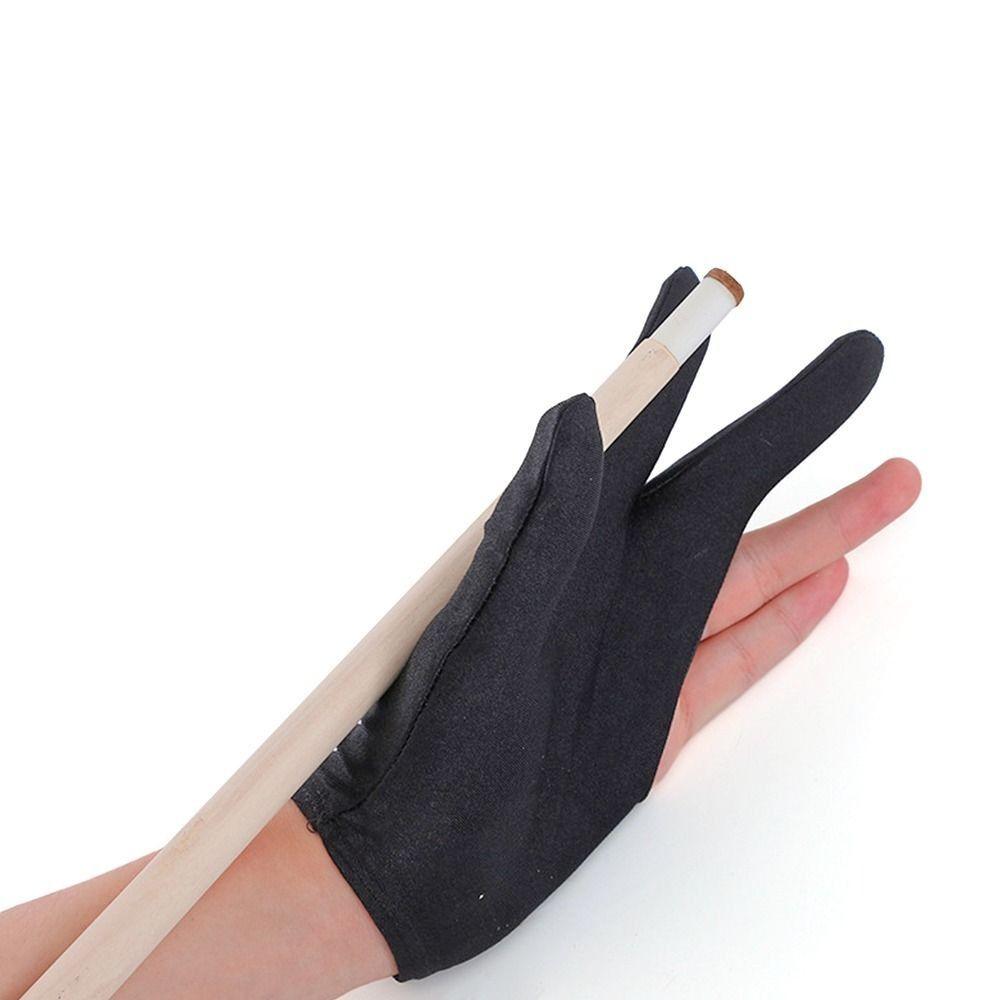 Breathable Snooker Gloves Spandex Three Finger Gloves New Billiard Accessories  Men Women
