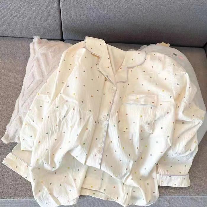 Print Cute Panda Women's Pajamas Set Autumn Spring Sleepwear Long Sleeve Tops and Pants Pajama 2 Piece Suit Nightwear Loungewear