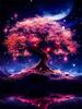 5D Diy Diamond Painting Tree Embroidery Mosaic Fantasy Landscape Full Square Round Home Decor