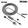 New Industrial Endoscope Camera Ip67 Waterproof 5.5mm 7mm 3 In1 For Android Phone Pc Usb Endoscope Mini Camera 6leds Adjustable