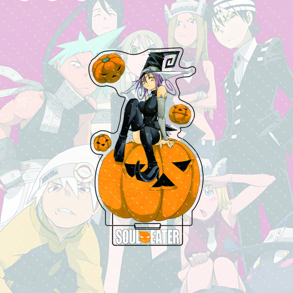 Аниме Soul Eater 15 см Акриловый персонаж Блэк Стар, Kid Стоящая модель С подставкой Настольное украшение Подарок