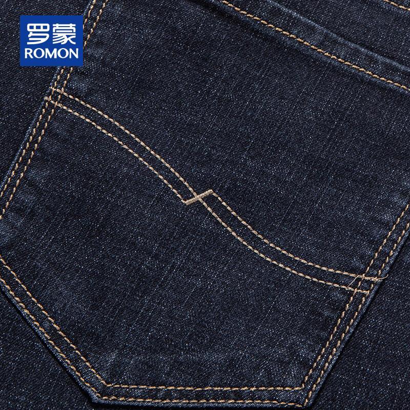 ROMON Мужские прямые джинсы свободного кроя в стиле business casual