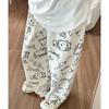 Women's Summer Pajama Pants Cute Cartoon Sleepwear Loose Lounge Joggers Casual Outdoor Wear