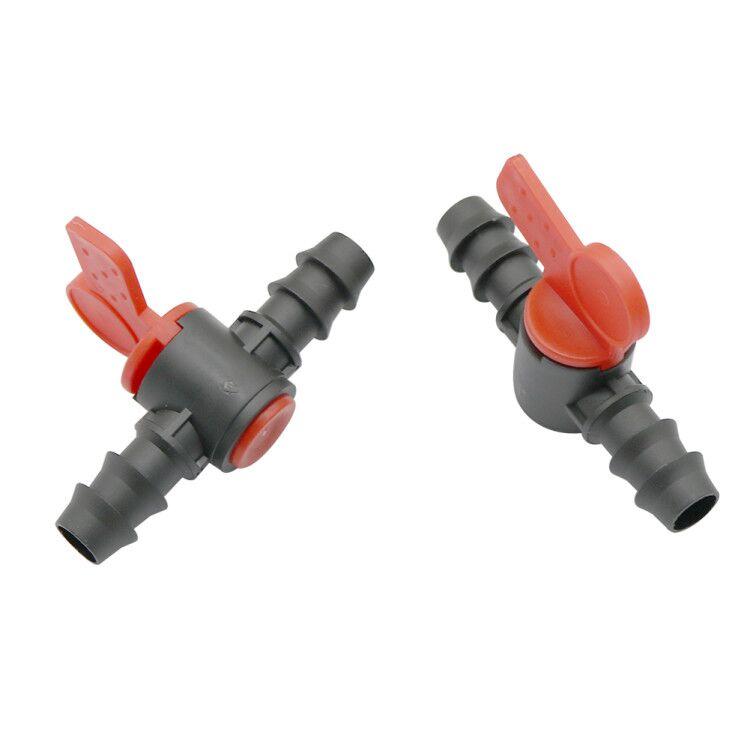 1 Pcs Valve With Double Barb Irrigation Water Flow Control Hose Connection Size 13mm Used To Homebrew Drip Irrigation System