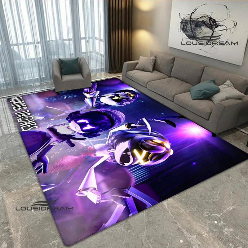 3D Murder-Drones Cartoon Printed carpet non-slip carpet washroom floor mat Fashion Yoga mat bedroom decoration birthday gift