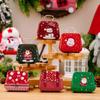 Santa Claus Tinplate Candy Box Cute Handbag Shape Candy Box Kids Gifts Small Tin Box Cookie Gift Box For Christmas Decoration