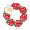 Versatile Drip Strawberry Brooch, Fashion Alloy Fruit Brooch Sweet Jewelry Jacket Cardigan Pin
