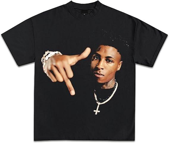 Графические унисекс футболки Youngboy Never Broke Again Плотный хлопок
