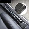 Педаль приветствия из углеродного волокна для Tesla Model X 2017-2025 Авто Накладки на пороги Наклейки Защитные аксессуары для дверной панели