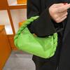 Роскошный дизайн, женская сумка-хобо, плиссированная, милого цвета, сумка под мышкой, маленькая сумка и сумки, сумка на плечо