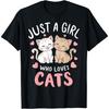 Cat Lover Just A Girl Who Loves Cats T-Shirt