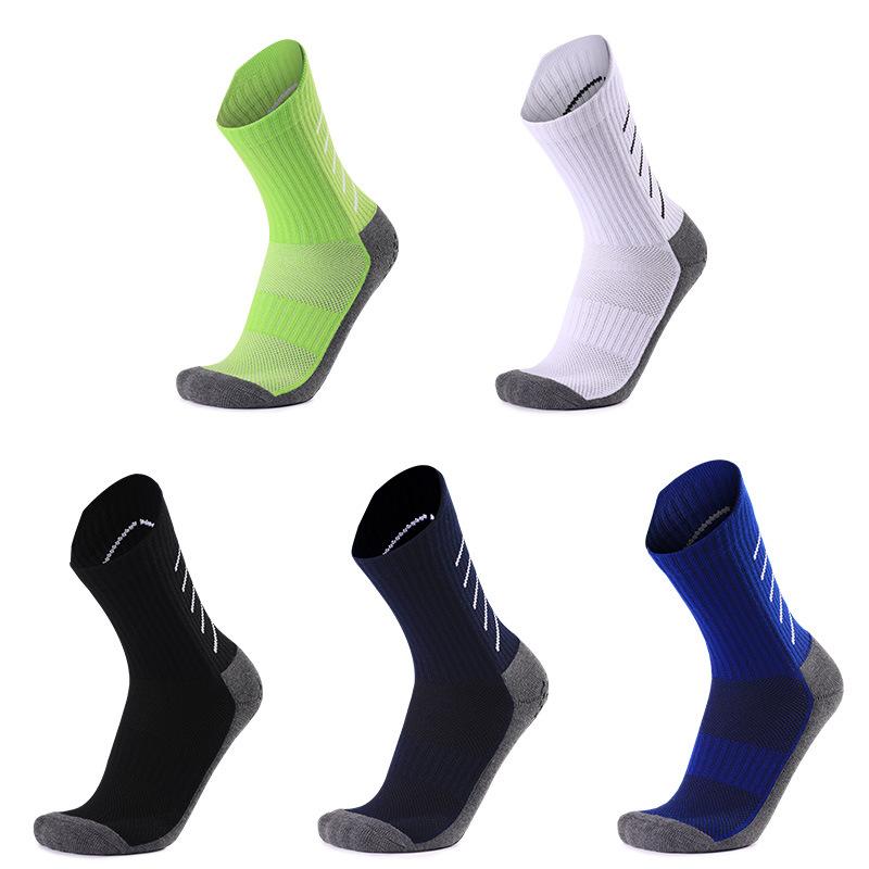Professional Long Tube Training Non-Slip Socks Men'S Medium Tube Adult Towel Bottom Sports Socks Competition Thickened Dispensing Football Socks