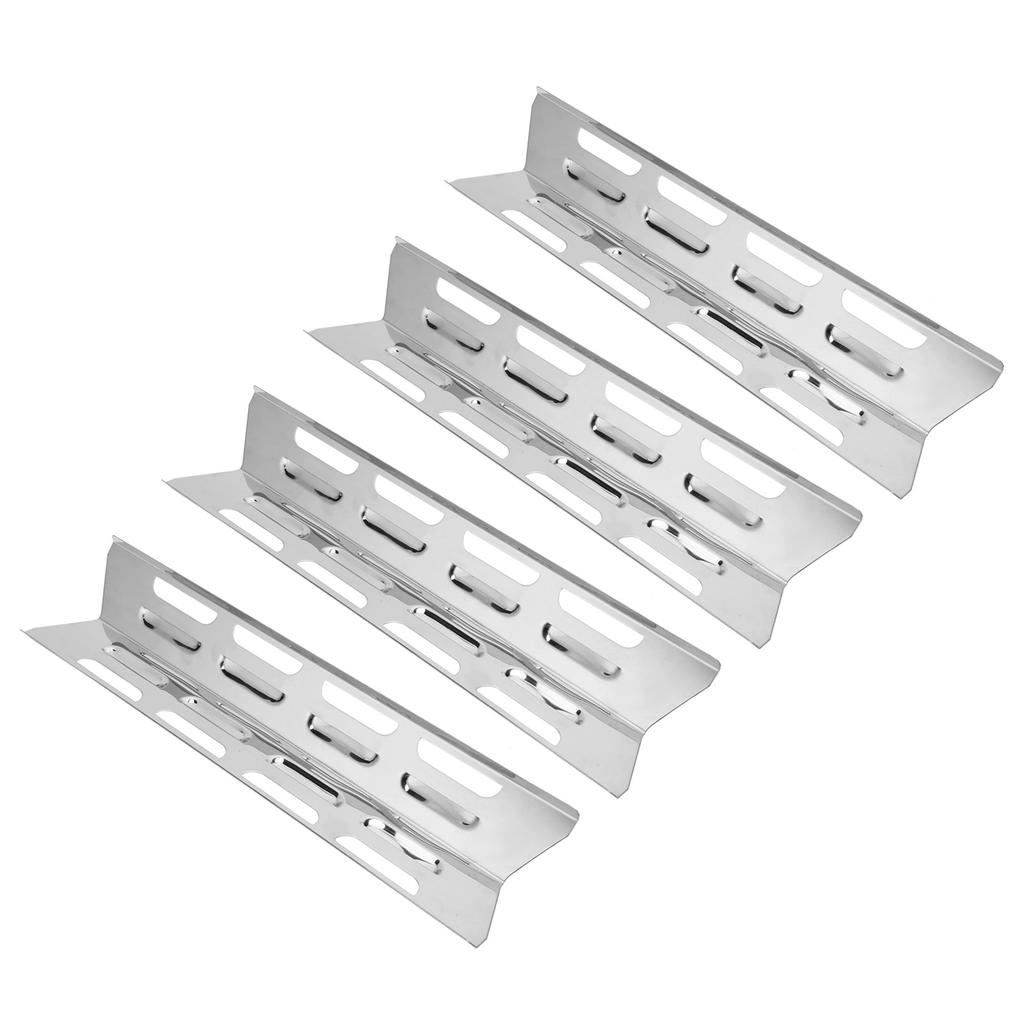 4Pcs Stainless Steel Gas Grill Oven Heat Plate Heat Tents Deflector Burners Cover Accessory